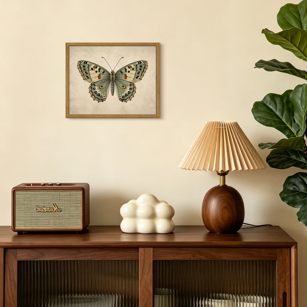 Drsoum Butterfly Wall Art Framed Canvas Print 8x10 Inch