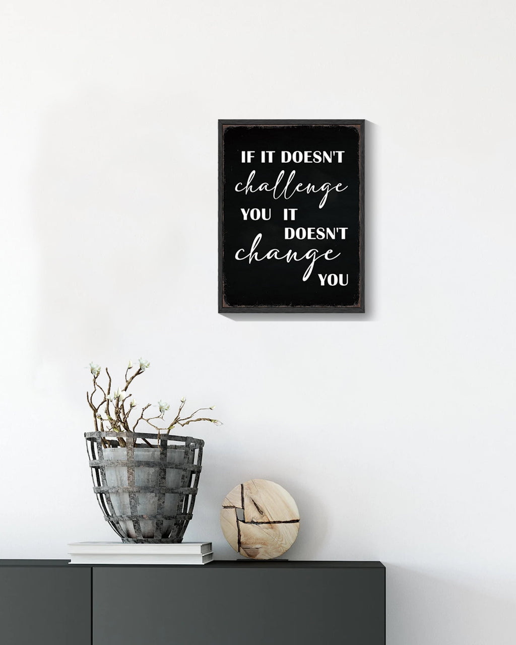 Inspirational 11x14in Black Framed Wall Art Men Motivational Quote Sayings Prints Office Home Decor Encouraging Positive Posters