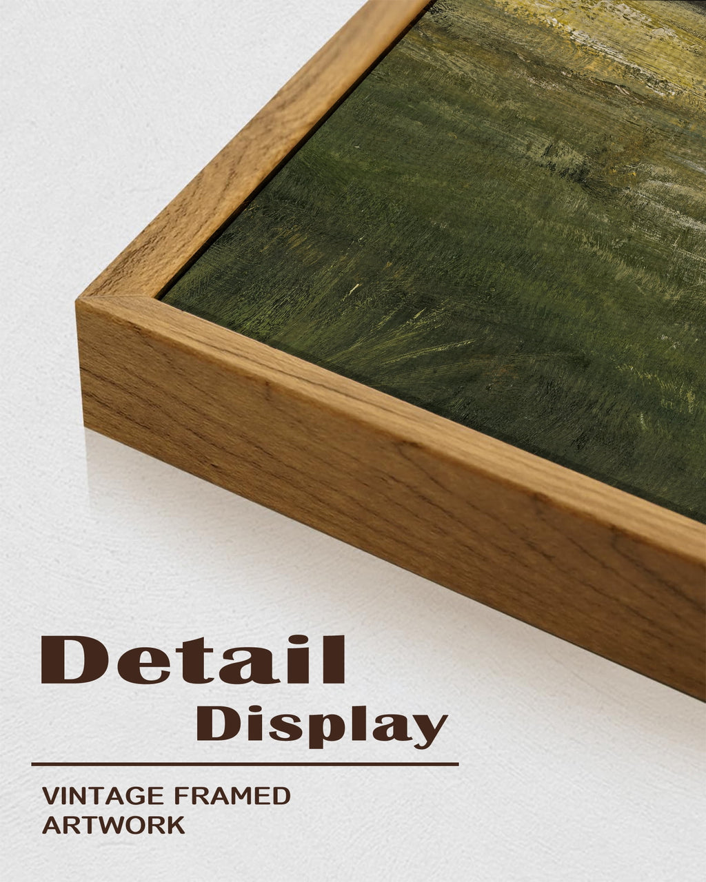 Vintage Landscape Framed Wall Art 16x24in3pcs Large The Vast Grassland Retro Classic Paints Rustic Farmhouse Living Room Bedroom Natural Framed