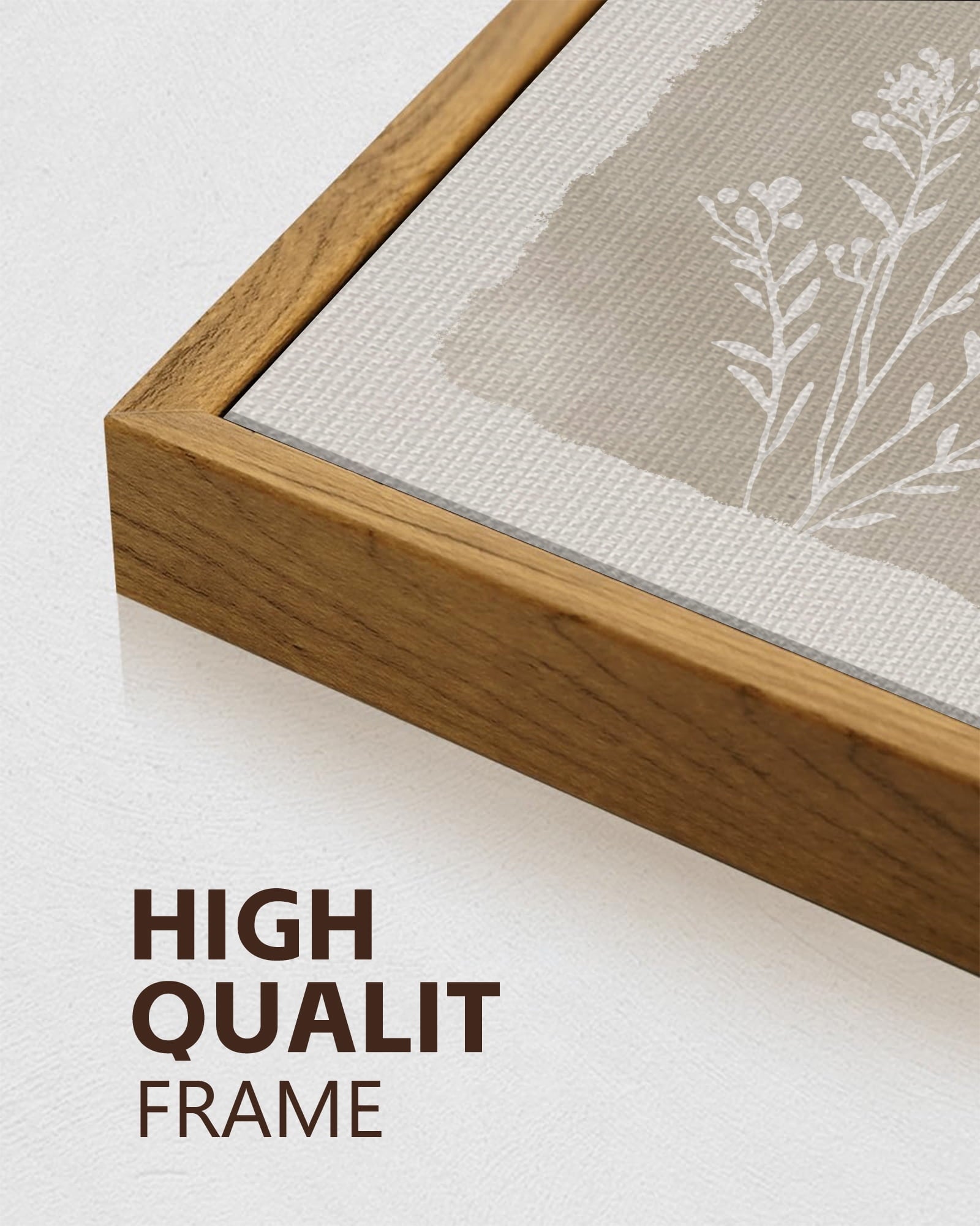 Drsoum Vintage Wall Art 16x24in3pcs Natural Framed Flower Decor Print Modern Rustic Farmhouse Home Office