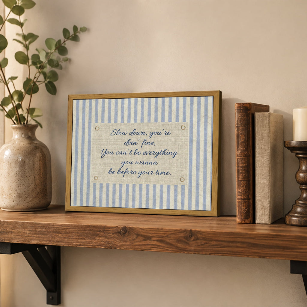 Drsoum Inspirational Quote Wall Art Framed Canvas Print 8x10 Inch