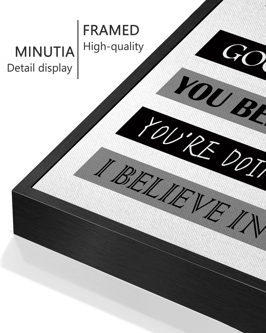 8x10in Black Framed Inspirational Wall Art In Case No One Told You Today, Hello, Good Morning, You Belong Here, You're Doing Great, I Believe In You, Signs