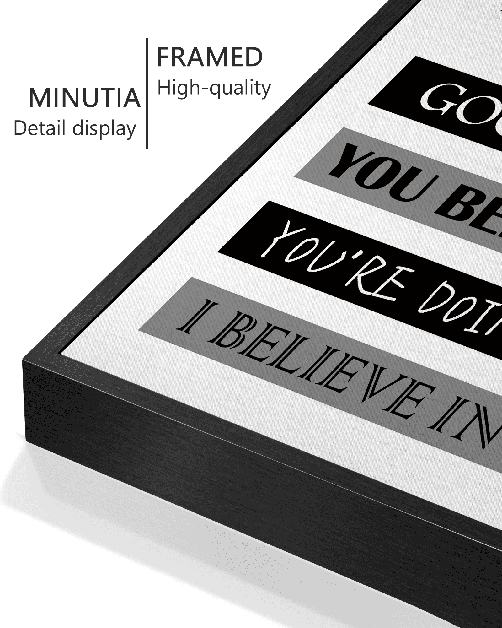 8x10in Black Framed Inspirational Wall Art In Case No One Told You Today, Hello, Good Morning, You Belong Here, You're Doing Great, I Believe In You, Signs