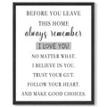 8x10in Black Framed Inspirational Canvas Wall Art Motivational Positive Quote Sayings Office Home Decor Prints Encouraging Posters Painting