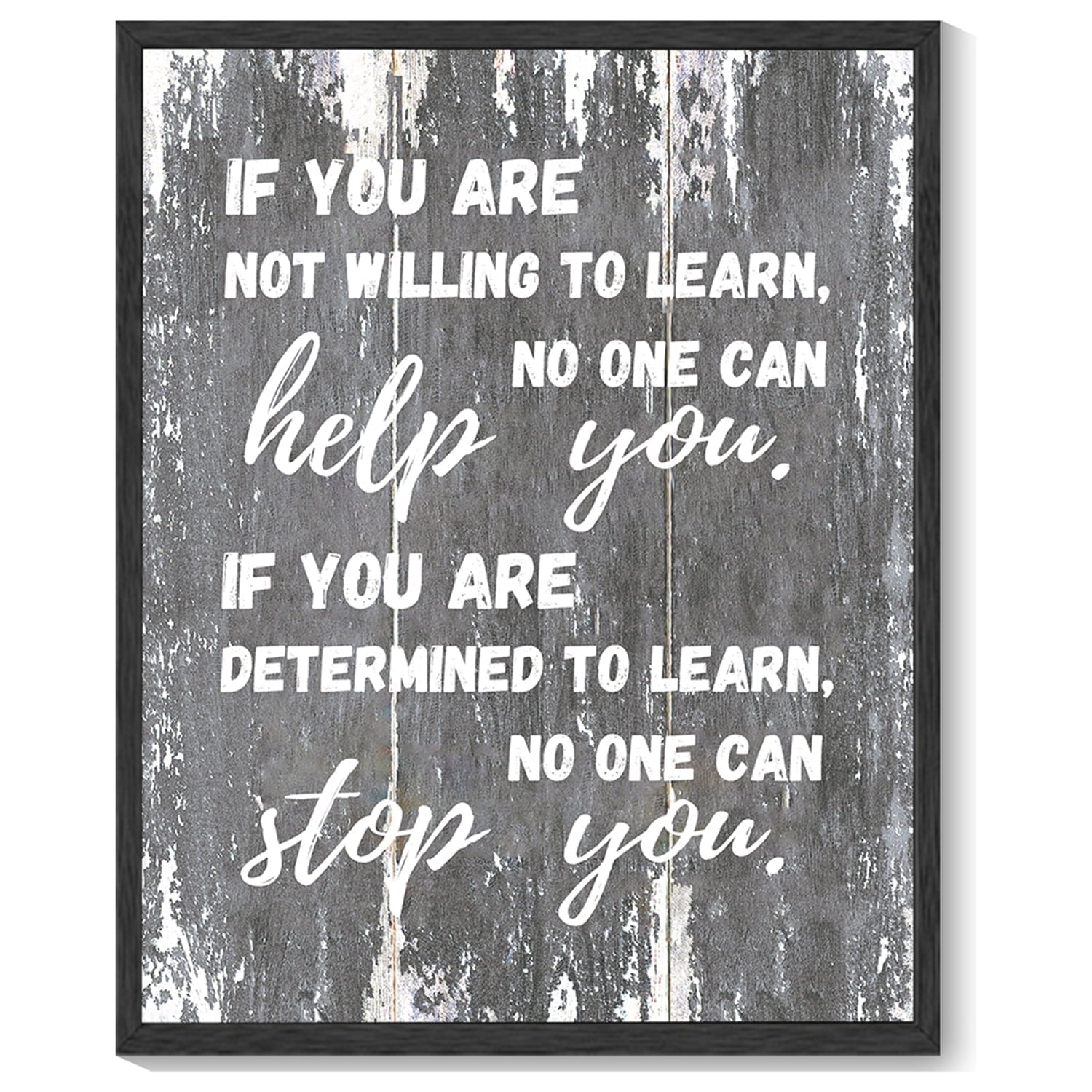 8x10in Black Framed Inspirational Wall Art if You Are Motivational Quote Sayings Office Home Decor Encouraging Positive Posters Prints