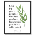 8x10in Black Framed Motivational Wall Art Inspirational Bible Verse Galatians Quote Sayings Office Home Decor Canvas Prints Encouraging Positive Posters Painting