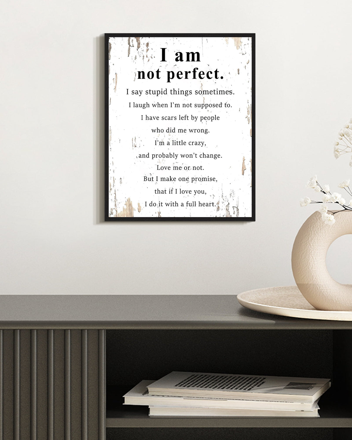 Drsoum Inspirational Wall Art Decor Motivational Positive Quote Sayings Prints Art Encouraging Posters Office Ready to Hang 8x10in Black Framed