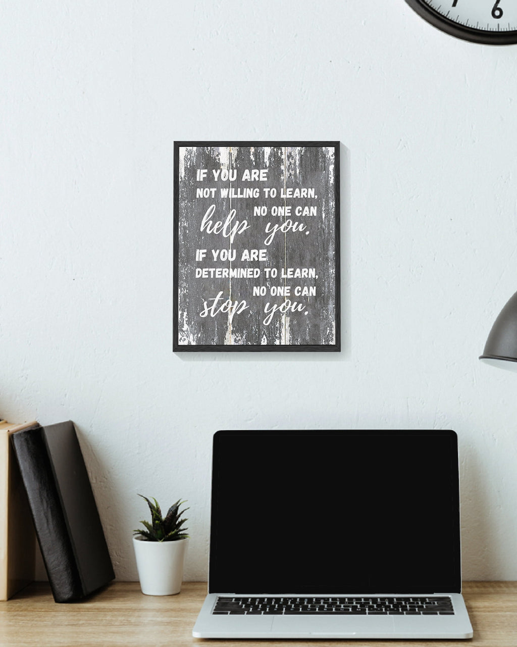 8x10in Black Framed Inspirational Wall Art if You Are Motivational Quote Sayings Office Home Decor Encouraging Positive Posters Prints