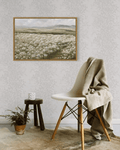 Drsoum 16x24in Landscape Artwork Wall Art Prairie in Full Bloom Classic Prints Modern Farmhouse Hallway Dining Room Office Decor - Natural Framed