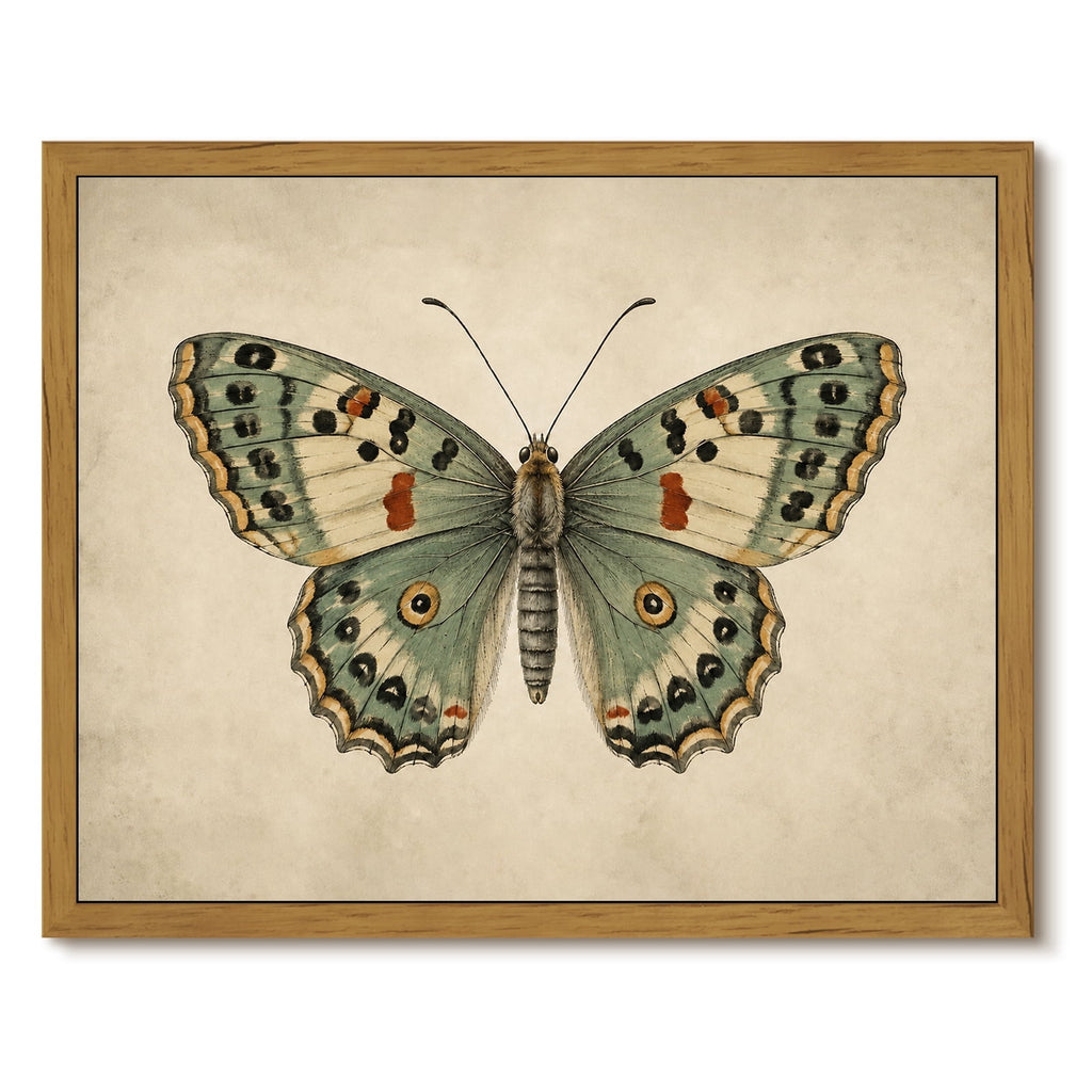 Drsoum Butterfly Wall Art Framed Canvas Print 8x10 Inch