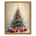 Drsoum Christmas Tree Gifts Star Snow Holiday Wall Art Decor 12x16