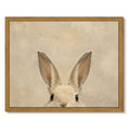 Drsoum Cute Bunny Rabbit Peeking Ears Animal Wall Art Decor 8x10