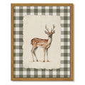 Drsoum Deer Vintage Framed Canvas Wall Art 8x10 Inch