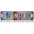 Drsoum Dirt Bike Metal Tin Sign 4x16 Inch Garage Wall Decor