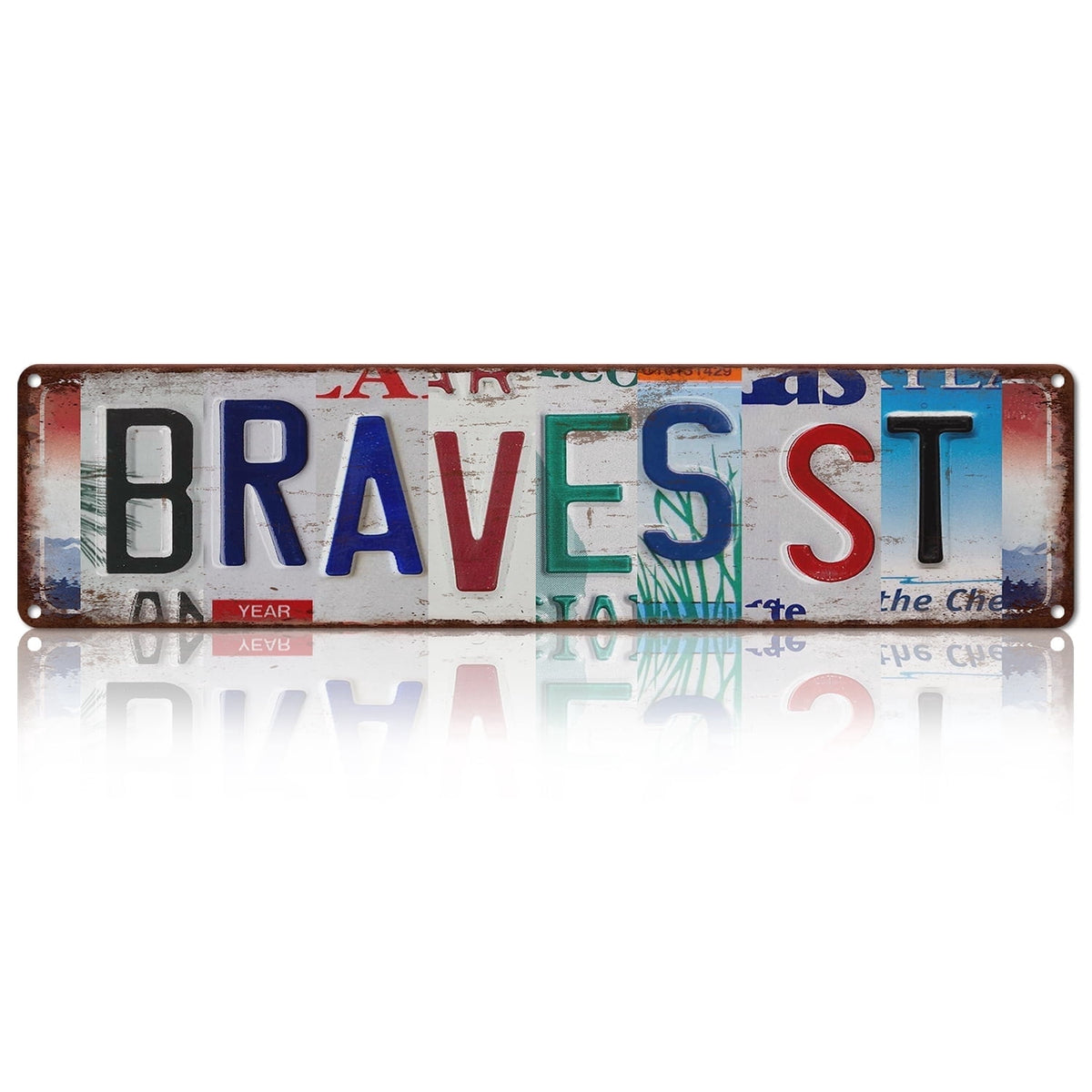 Drsoum Braves St Metal Sign Wall Decor 4x16in