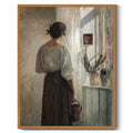 Drsoum French Country Wall Art 11x14in Nature Framed Medieval Lady Classic Prints Kitchen Bathroom Office Decor