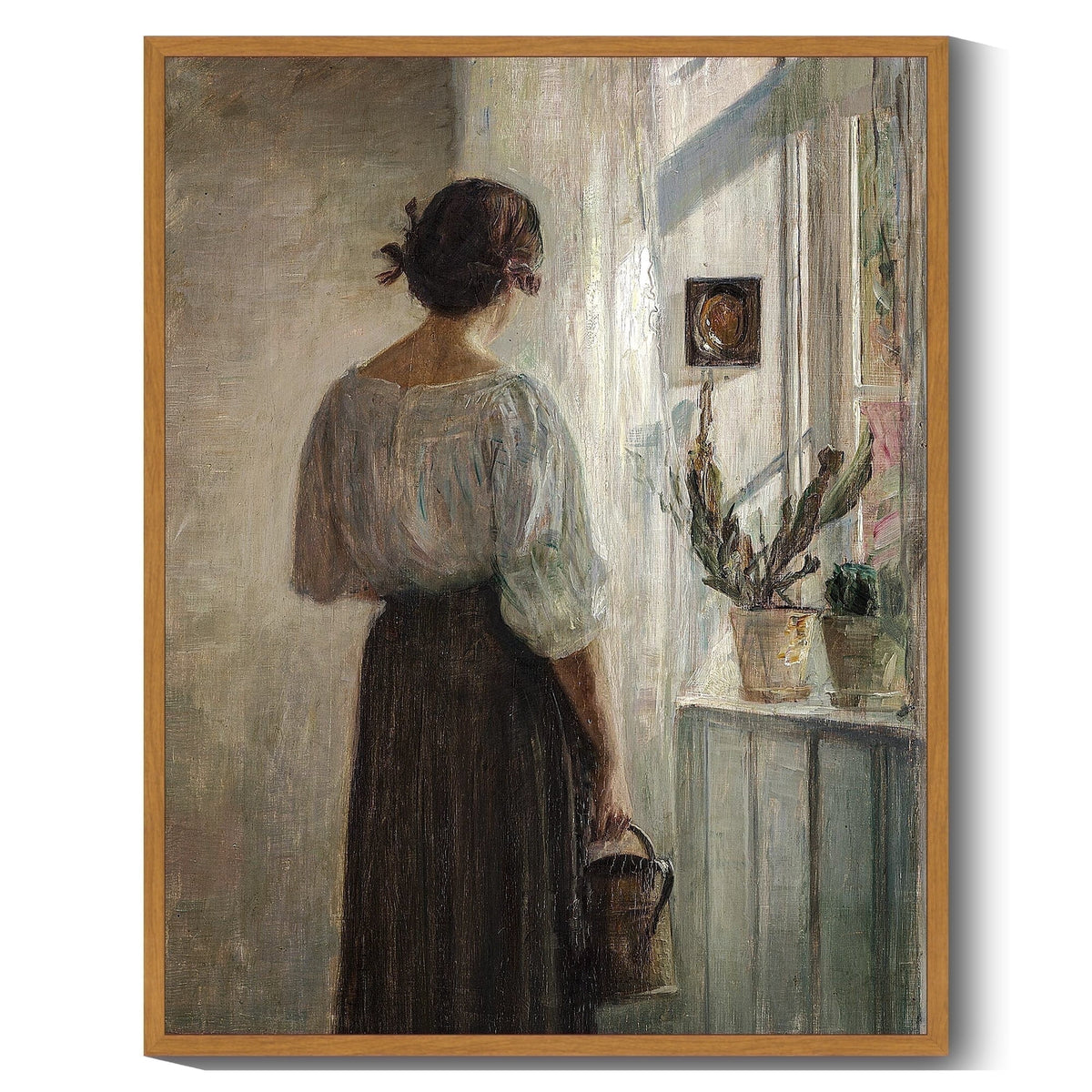 Drsoum French Country Wall Art 11x14in Nature Framed Medieval Lady Classic Prints Kitchen Bathroom Office Decor