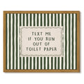 Drsoum Funny Bathroom Wall Art Toilet Paper Humor Framed Canvas 8x10