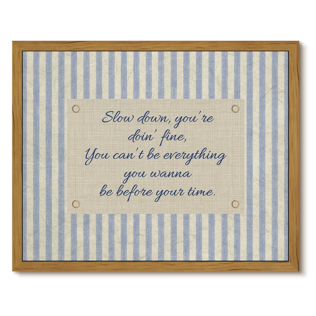 Drsoum Inspirational Quote Wall Art Framed Canvas Print 12x16 Inch