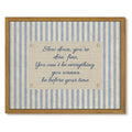Drsoum Inspirational Quote Wall Art Framed Canvas Print 12x16 Inch