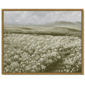 Drsoum Landscape Artwork Wall Art Prairie in Full Bloom Classic Prints 11x14in Modern Farmhouse Kitchen Bathroom Office Decor - Natural Framed