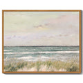 Drsoum Landscape Sea Coast Wall Art Coastal Classic Wall Prints Modern Farmhouse Kitchen Bathroom Office Decor - 8x10in Nature Framed