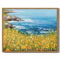 Drsoum Landscape wildflowers Wall Art 11x14in Nature Framed seascape Wall Prints Farmhouse Kitchen Bathroom Office Decor