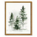 Drsoum Pine Tree Wall Art Framed Canvas Print 8x10 Inch