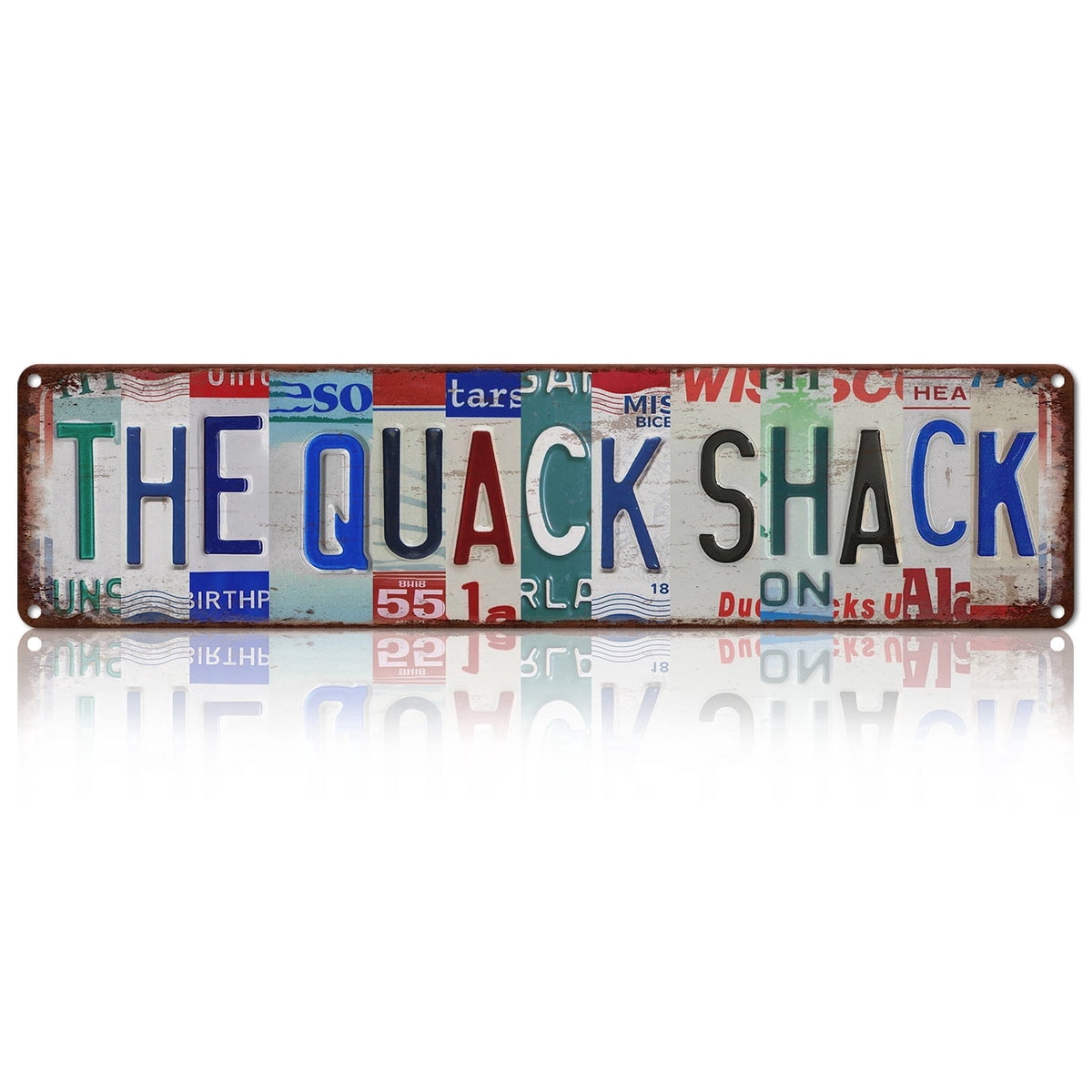 Drsoum The Quack Shack Vintage Metal Sign Vintage Wall Decor 4x16 Inch