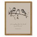 Drsoum Vintage Bible Verse Framed Canvas Wall Art 8x10 Inch