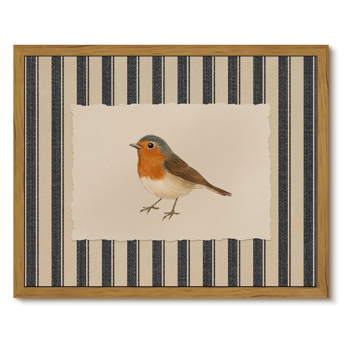 Drsoum Vintage Bird Framed Wall Art 12x16 Inch