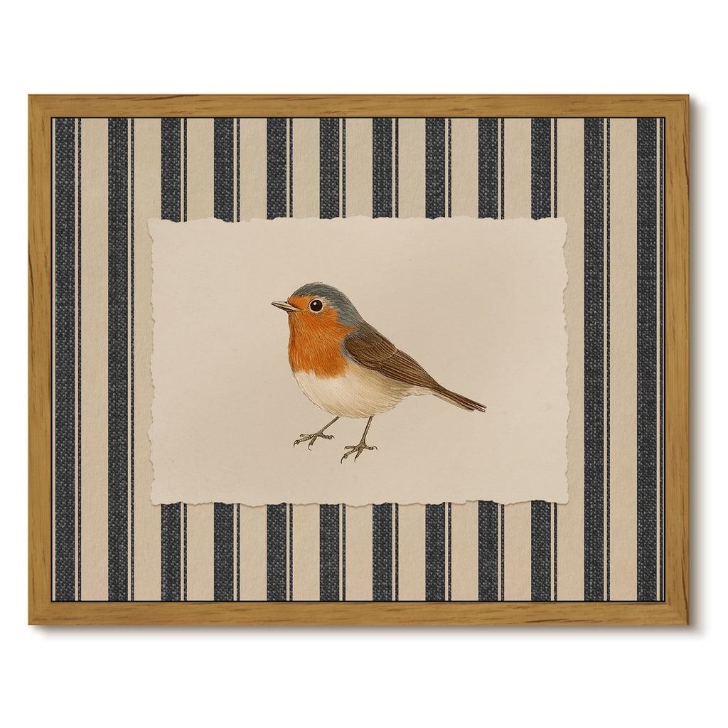 Drsoum Vintage Bird Framed Wall Art 8x10 Inch
