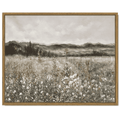 Drsoum Retro Farmhouse Boho Vintage Framed Canvas Wall Art Prints Meadow Flowers Painting 11x14in