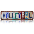 Drsoum Volleyball Metal Tin Sign 4x16 Inch Sports Room Decor