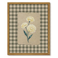 Drsoum Yellow Floral Wall Art Framed Canvas Print 8x10 Inch