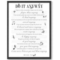 Motivational 11x14in Black Framed Wall Art Inspirational Do It Anyway Quote Sayings Office Home Decor Canvas Prints Encouraging Positive Posters Painting
