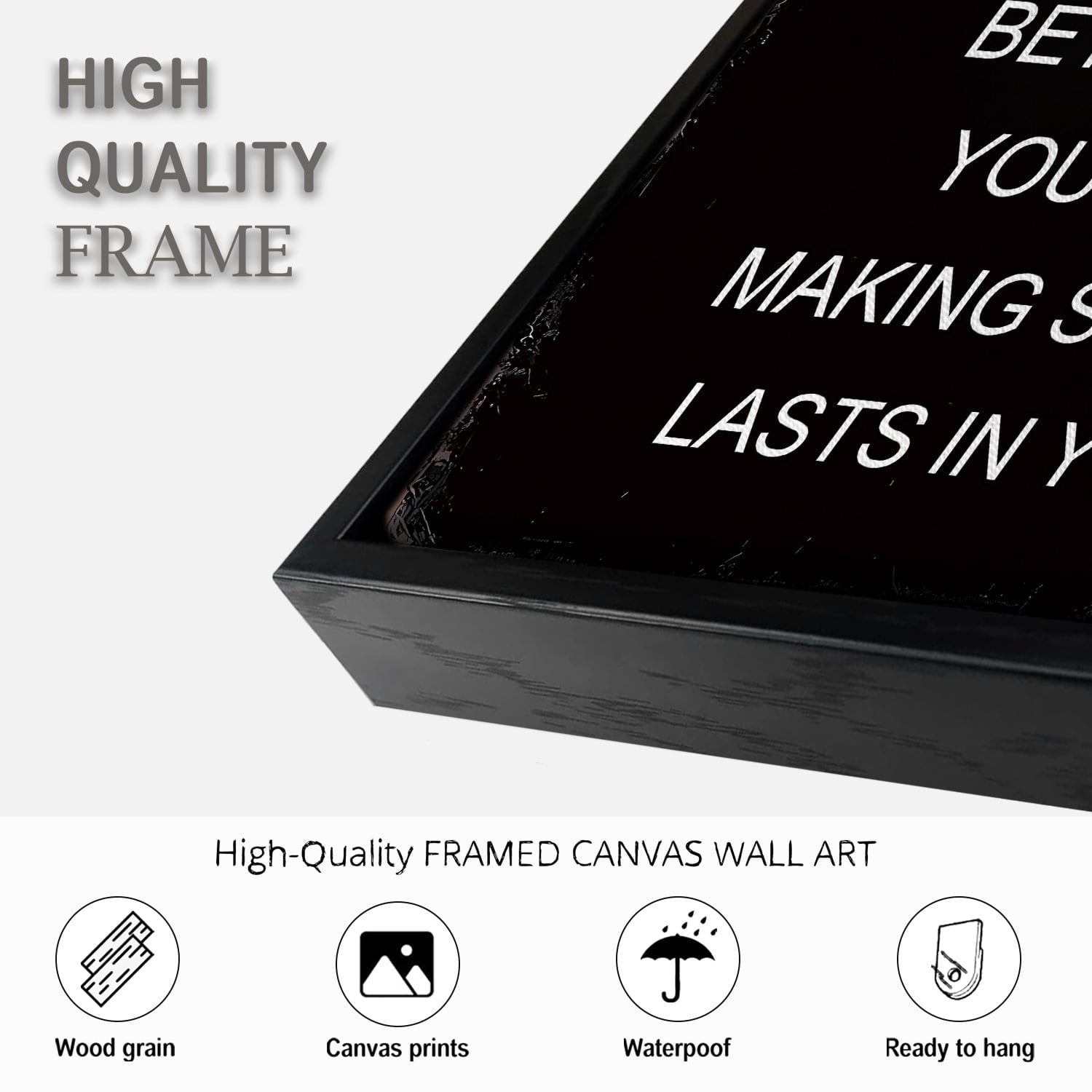 Inspirational 11x14in Black Framed Leadership Wall Art Motivational Positive Quote Sayings Office Home Decor Prints Encouraging Posters Painting