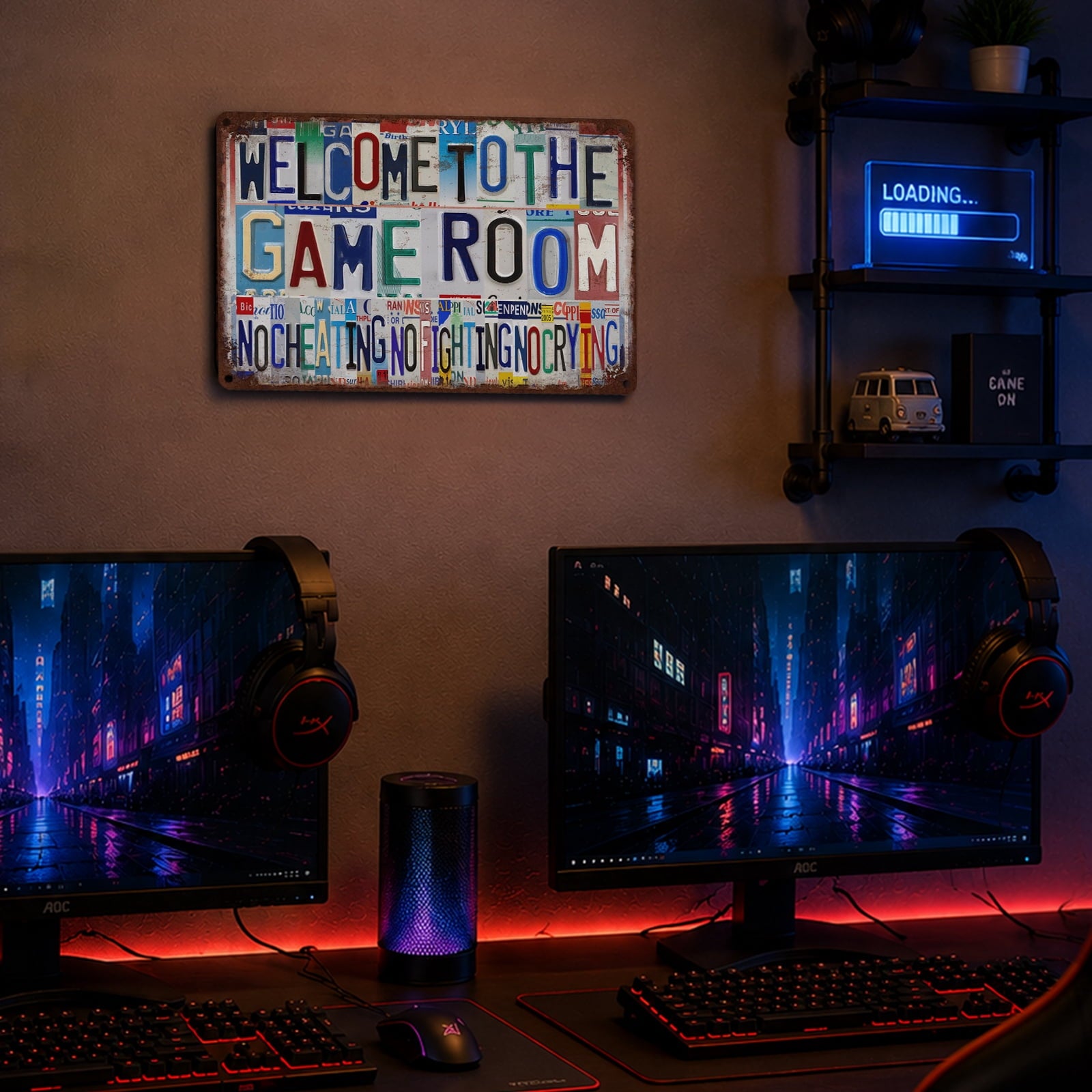 Drsoum Welcome To The Game Room Vintage Metal Sign Game Room Decor