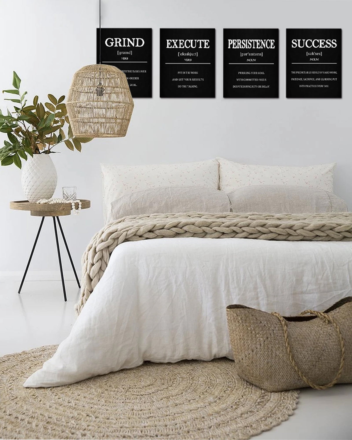 Drsoum Inspirational Office Wall Art Motivational Quotes Encouraging Sayings Framed Posters 8x10in4pcs