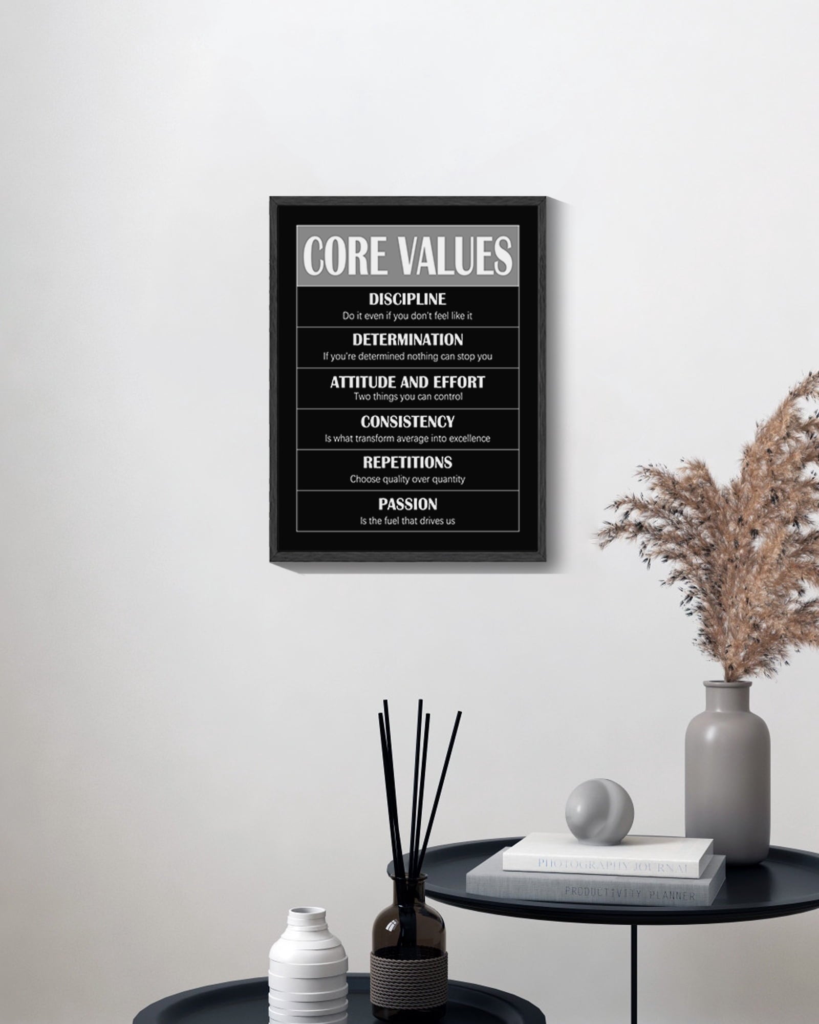 Inspirational 11x14in Black Framed Wall Art Men Succeed Note Motivational Quote Sayings Office Home Decor Prints Encouraging Positive Posters