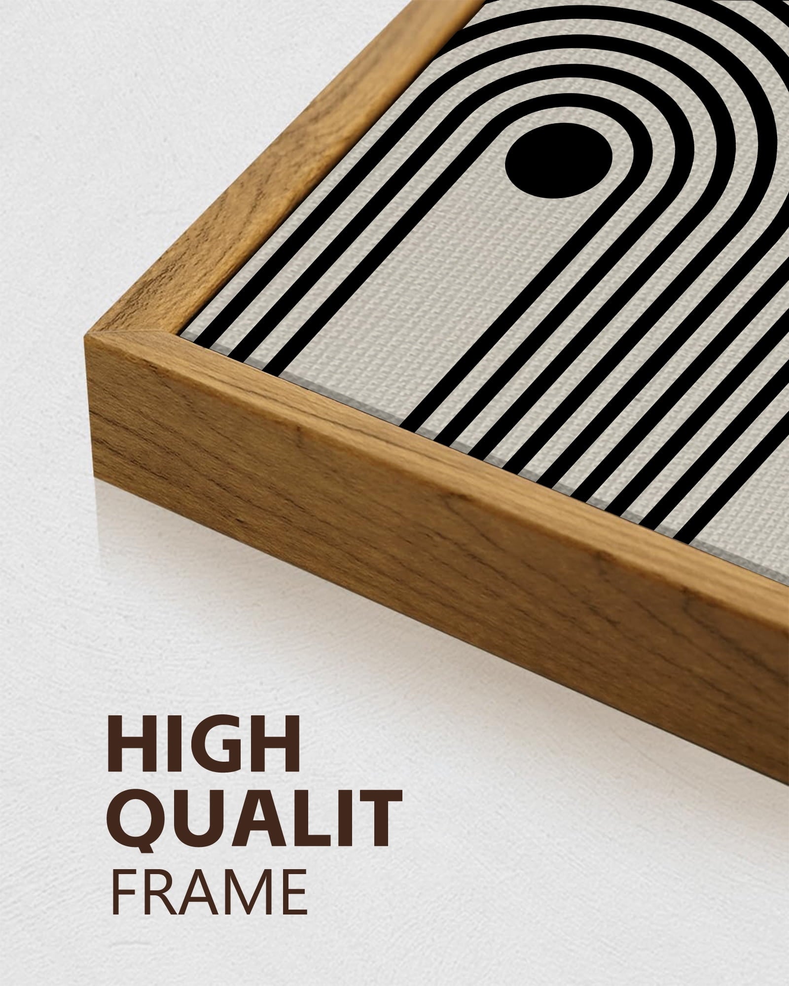 Drsoum Black Minimalism Abstract Boho Wall Art 16x24in3pcs Natural Framed Bohemian Decor Ready To Hang